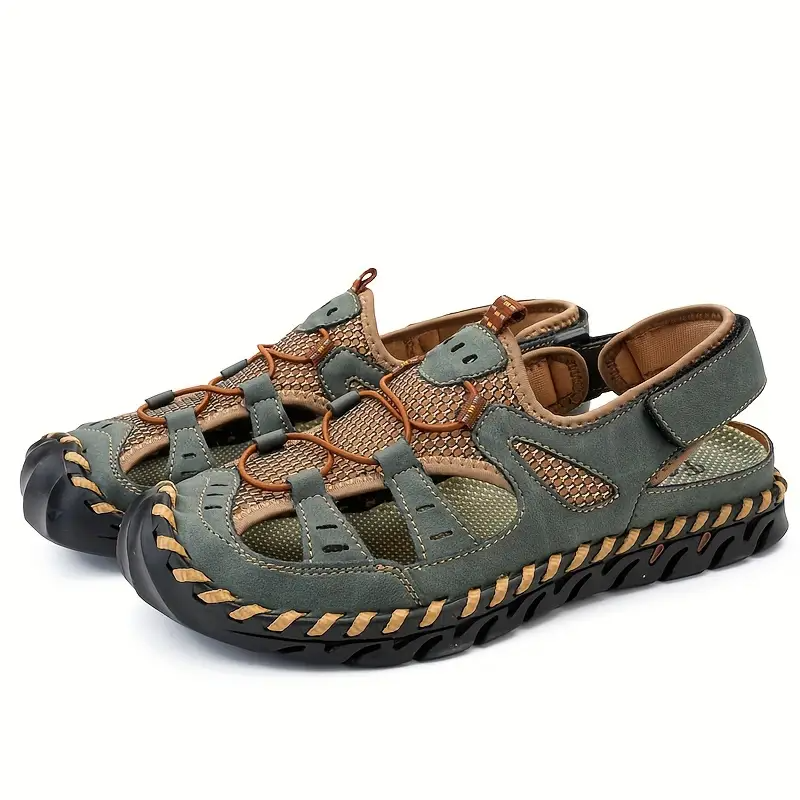 TrekStep™ Men’s Closed-Toe Comfort Sandals – Breathable Support for All-Day Walking