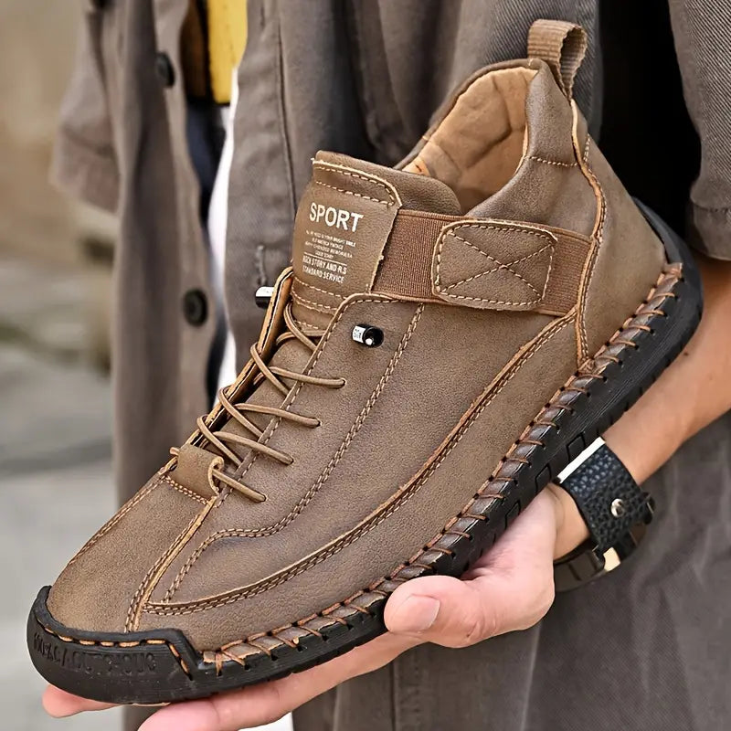 EaseStep™ Leather Sneakers – Soft Comfort & Orthopedic Support