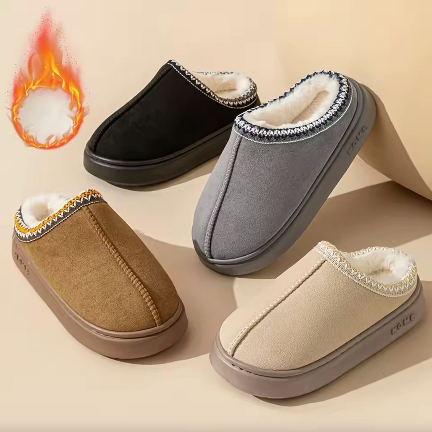 CozyStep™ Thick Sole Home Slippers – Plush Warmth & Non-Slip Comfort for Everyday Use