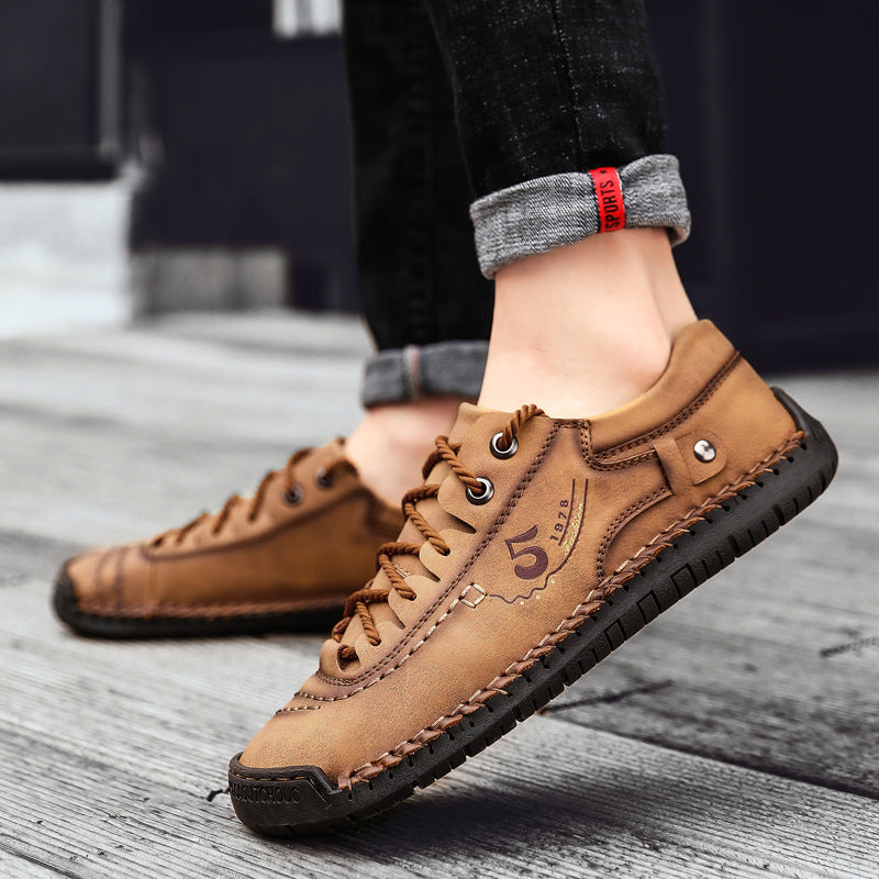 2025 Handmade Leather Sneakers for Men – Supportive & Stylish