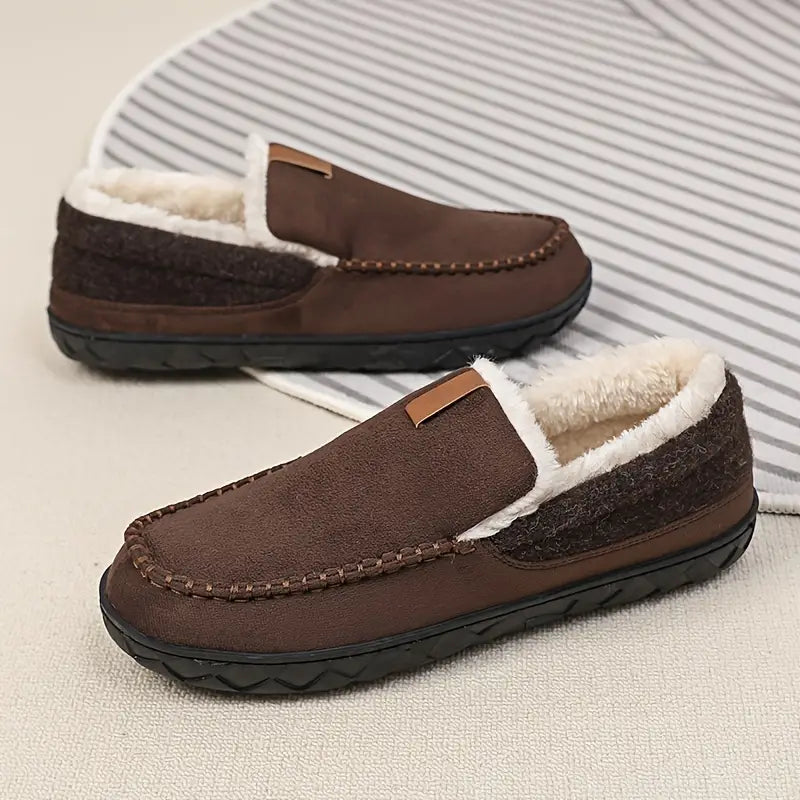 Men’s Plush Comfort Loafers – Cozy Warmth for Chilly Days