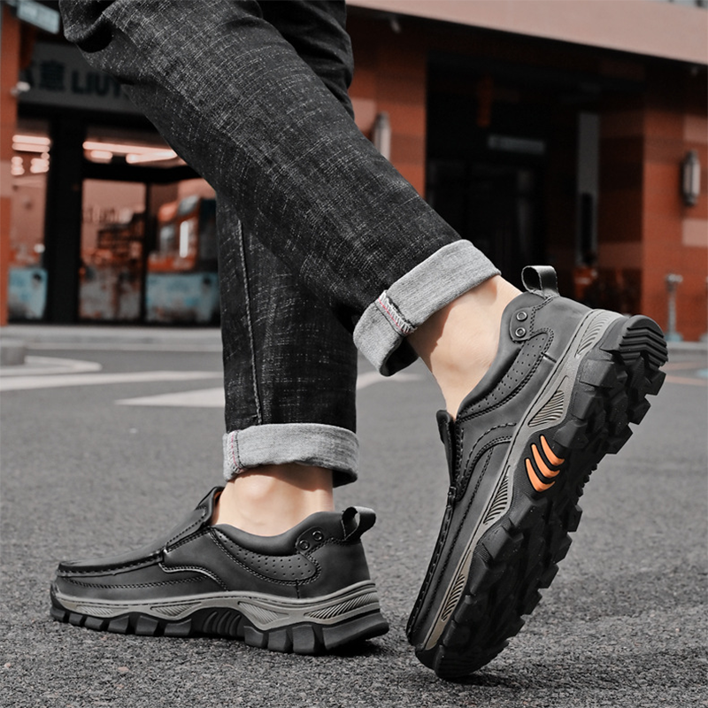 Men's Rugged Slip-On Shoes – Orthopedic Comfort & Wide Fit