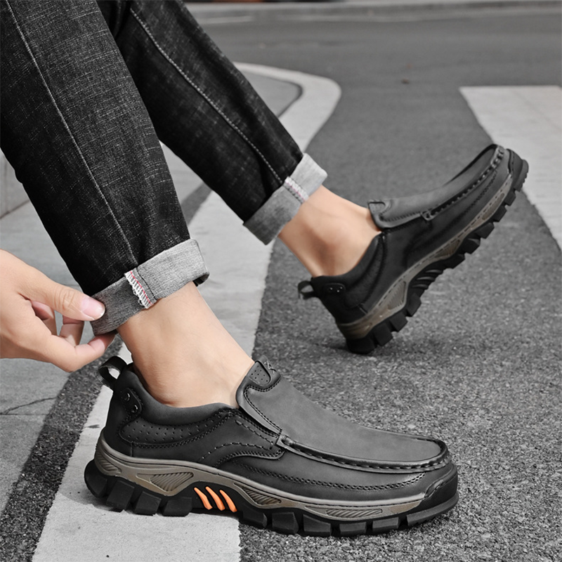 Men's Rugged Slip-On Shoes – Orthopedic Comfort & Wide Fit