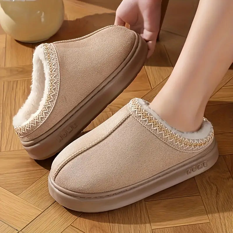 CozyStep™ Thick Sole Home Slippers – Plush Warmth & Non-Slip Comfort for Everyday Use