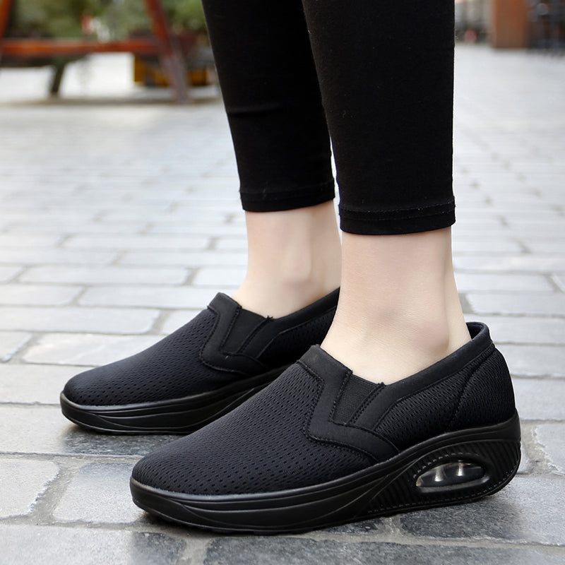 Air Cushion Slip-On Orthopedic Diabetic Walking Shoes, Soft Comfortable Working Shoes