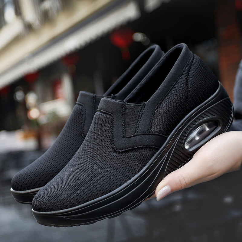 Air Cushion Slip-On Orthopedic Diabetic Walking Shoes, Soft Comfortable Working Shoes