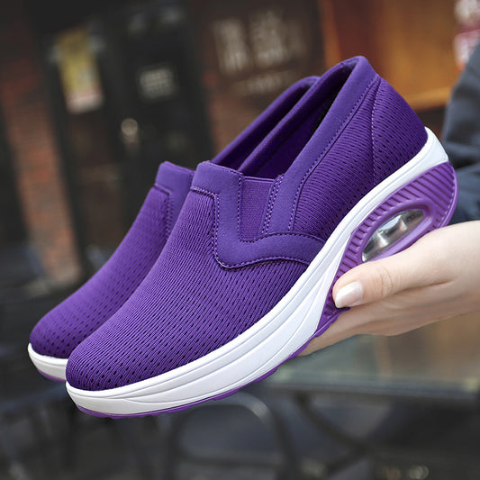 Air Cushion Slip-On Orthopedic Diabetic Walking Shoes, Soft Comfortable Working Shoes