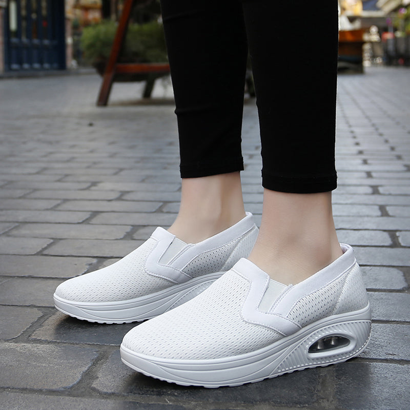 Air Cushion Slip-On Orthopedic Diabetic Walking Shoes, Soft Comfortable Working Shoes
