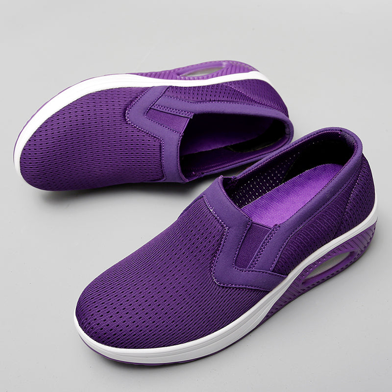 Air Cushion Slip-On Orthopedic Diabetic Walking Shoes, Soft Comfortable Working Shoes